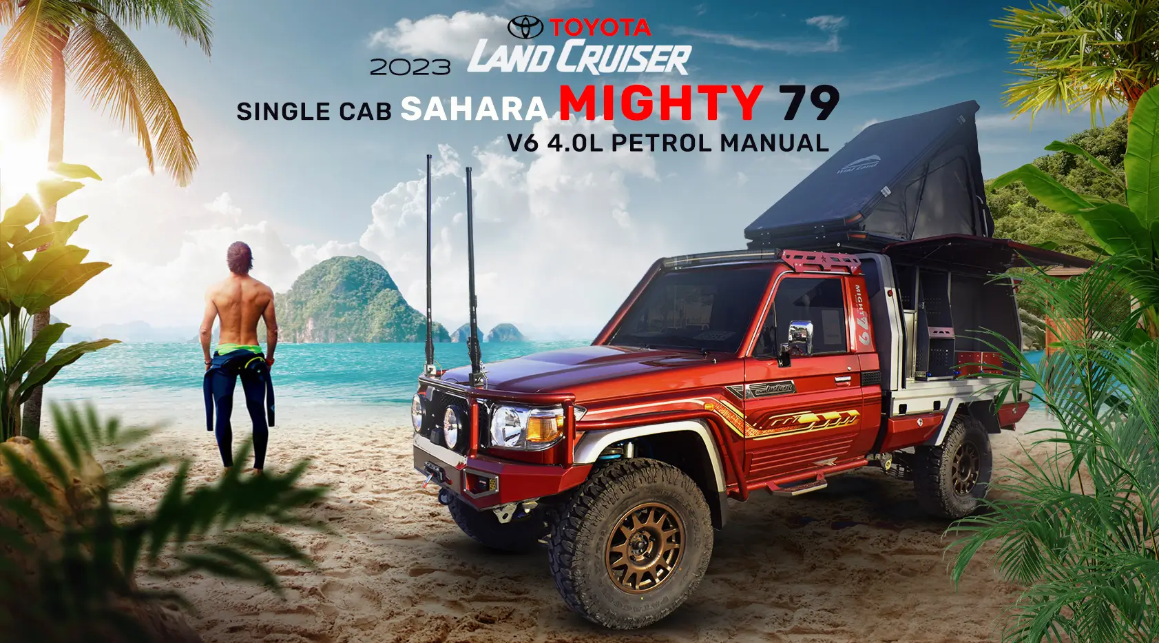 Mighty 79 truck | Offroad Mighty 79 Pickup | Toyota Land Cruiser Pickup 2023 | Sahara Motors Dubai